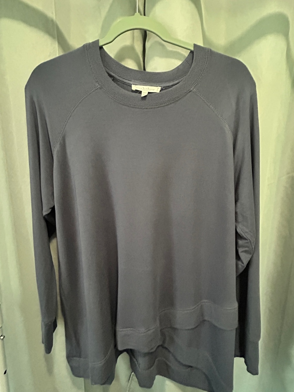Workshop Republic Clothing Blue Crewneck Top - Picture 3 of 3